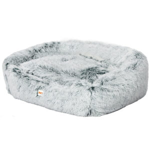 LIZONGFQ Pet Dog Cat Calming Bed Round Nest Warm Soft Plush Comodo per Cani di Piccola Taglia Cats Nest Winter Warm Sleeping Bed Puppy Mat,F,40CM